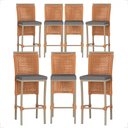 Ver imagem 1 de 7 Banqueta em Alumínio Roma Fendi Corda Náutica Tecido 11