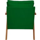 Ver imagem 6 de Kit 2 Poltronas Decorativa Shine Pé Castanho - Verde Suede