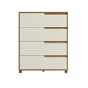 Ver imagem 2 de Cômoda 4 Gavetas 104x80 cm Viena Nature Off White 100% MDF Casamia