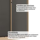 Ver imagem 6 de Guarda Roupa Modulado Mônaco 2 Portas de Correr 3 Gavetas MDF MDP Carvalho-Graff Luciane Móveis