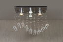 Ver imagem 4 de Luminária Plafon Cristal Legítimo com Base Inox Espelhada