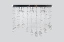 Ver imagem 2 de Luminária Plafon Cristal Legítimo com Base Inox Espelhada