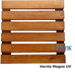 Deck de Madeira Modular 30x30 Cm Réguas 4 Cm com Pintura Neonx:verniz Mogno Uv - 2