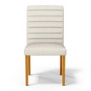 Ver imagem 6 de Kit 3 Cadeiras de Sala de Jantar Estofadas Veiga Madeira Maciça Linho Off White G78 - Gran Belo Cade