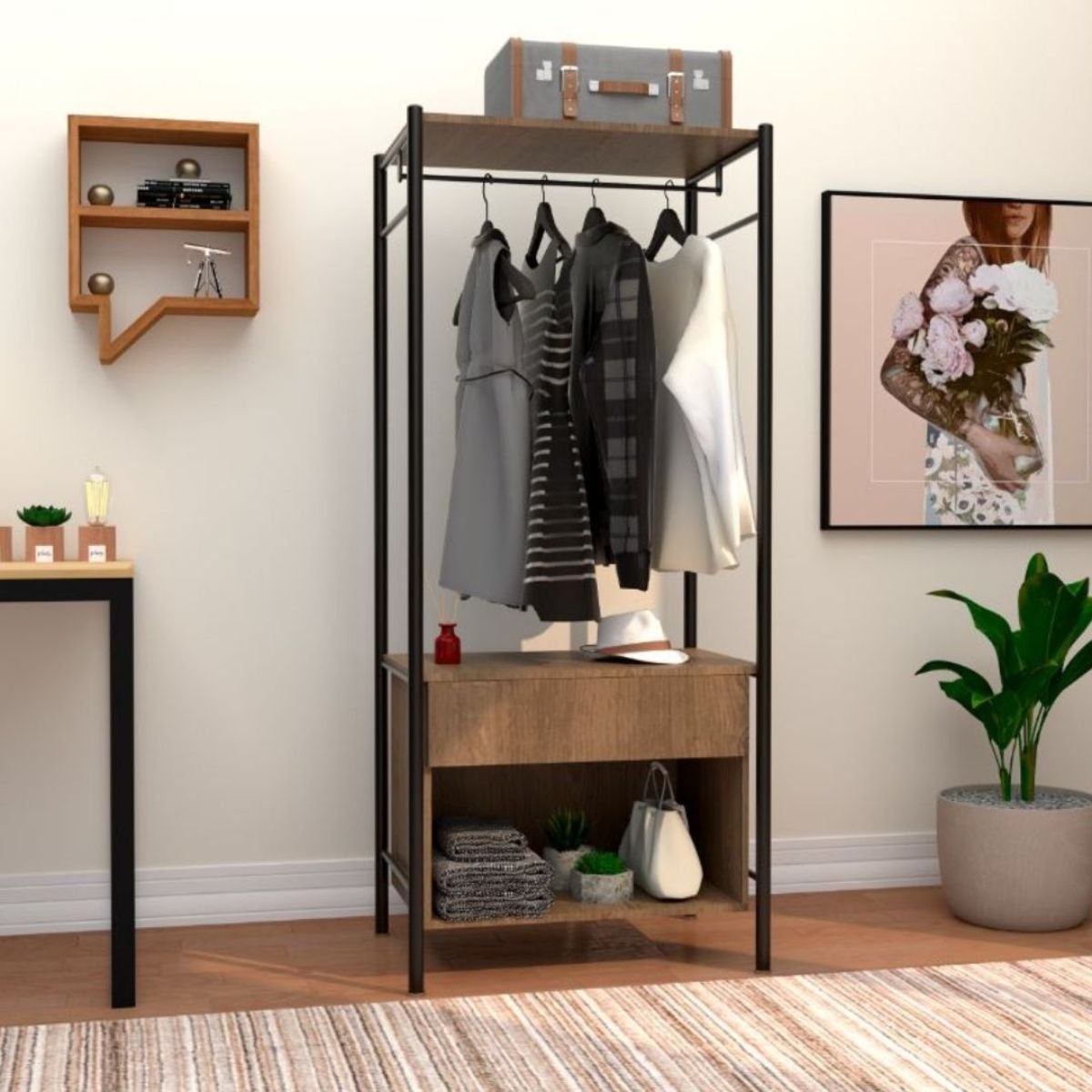 Guarda Roupa Closet Roupeiro Modulado Berlim Preto Demolição ...