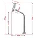 Ver imagem 2 de Gabinete de Vidro para Banheiro 60cm Ac Estonia com Sifao e Torneira Metal:champanhe