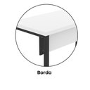 Ver mais imagens de Mesa Escritório 1500x700x750mm M150-70pe40tub Branco-preto