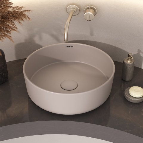 Cuba de Apoio em Cerâmica Luana + Vávula Click - Fabribam Barbante