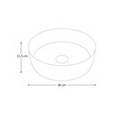 Ver imagem 3 de Cuba de Apoio em Cerâmica Luana + Vávula Click - Fabribam Barbante