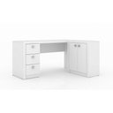 Ver imagem 1 de Conjunto Mesa com Balcão p/ Home Office Branco Tecno Mobili