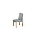 Ver imagem 3 de Conjunto Sala de Jantar Mesa Atenas Madeira Maciça 90x90cm Tampo Quadrado Vidro Off White com 4 Cade