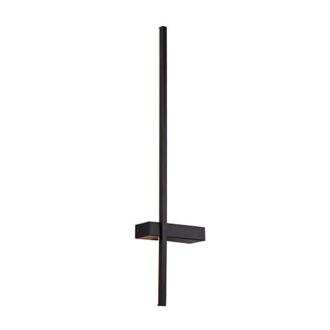Arandela de Parede Led Luvi 3000k Bivolt 60x15cm Metal, Alumínio e Silicone Preto - Nordecor 2934