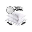 Ver imagem 4 de Travesseiro Fibras Siliconadas Plus Percal 200 Fios Kit C/ 2 Un 70x50x15 - Ortobom
