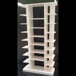 Estante Sapateira Vazada Branco 185x90x32cm - Deep - 2