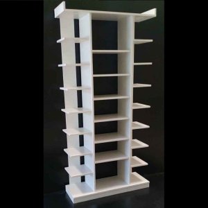 Estante Sapateira Vazada Branco 185x90x32cm - Deep