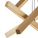 Ver imagem 3 de Lustre Pendente Newline Fit Led 715 Bivolt Dourado 4000K Luz Neutra