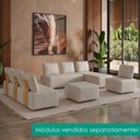 Ver mais imagens de Sofa Modular 2 Lugares e Chaise Block Pes Madeira Linho Tcs 701 Moll