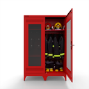 Ver imagem 3 de Armário de Aço pra Bombeiro 2 Portas - Nk 1851 Nilko Armários Vermelho