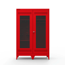 Ver imagem 2 de Armário de Aço pra Bombeiro 2 Portas - Nk 1851 Nilko Armários Vermelho