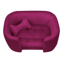 Ver imagem 3 de Poltrona Cama Pet Baby Hanna Estofada Tecido Veludo:marsala