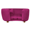 Ver imagem 2 de Poltrona Cama Pet Baby Hanna Estofada Tecido Veludo:marsala