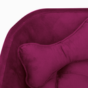 Ver imagem 4 de Poltrona Cama Pet Baby Hanna Estofada Tecido Veludo:marsala