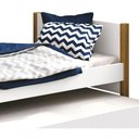 Ver imagem 4 de Cama Babá Solteiro com Auxiliar Simba Branco Fosco com Madeira - Reller