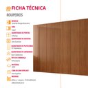 Ver imagem 7 de Guarda Roupa Casal Atacama Mdf 8 Portas e 12 Prateleiras Moderna Mobília
