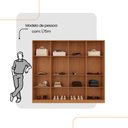 Ver imagem 5 de Guarda Roupa Casal Atacama Mdf 8 Portas e 12 Prateleiras Moderna Mobília