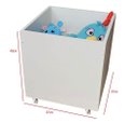 Ver imagem 3 de Baú com Rodízios em MDF Multiuso Infantil para Brinquedos