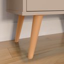 Ver imagem 3 de Aparador Buffet 2 Portas Pequeno Cantinho Café Cozinha Sala Jantar Estilo Retrô Puxador Concha Luxo