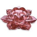 Ver imagem 1 de Porta Velas em Vidro Flor Marsala Mart 11307