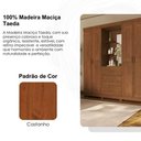 Ver imagem 6 de Guarda Roupa Casal Capela 4 Portas 182 Cm Madeira Macica Taeda 1143c Castanho Festra
