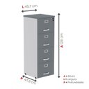 Ver imagem 4 de Arquivo de Madeira 4 Gavetas Of04gp25