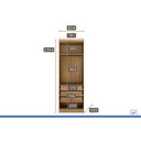 Ver imagem 3 de Guarda Roupa Modulado 2PTS Vd 3GV Rizon N. Horizonte Neve