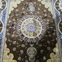 Ver imagem 5 de Tapete Persa Royal Marrom com Azul 300x400cm Fio Acetinado - Ideal para Quarto e Sala