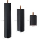 Ver imagem 3 de Conjunto 9 Pés Anti Refluxo de Madeira para Cama Box Pés Fixos