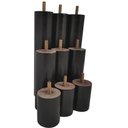 Ver imagem 1 de Conjunto 9 Pés Anti Refluxo de Madeira para Cama Box Pés Fixos