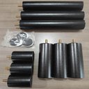 Ver imagem 2 de Conjunto 9 Pés Anti Refluxo de Madeira para Cama Box Pés Fixos