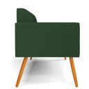 Ver imagem 4 de Sofá Namoradeira Pés Palito Castanho Marisa Veludo Verde D03 - D'Rossi
