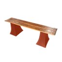 Ver imagem 3 de Banco Rústico para Jardim Sitio Casa de Praia Estilo Eiffel Madeira Maciça Envernizada 3 Lugares BGP