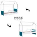 Ver imagem 6 de Cama Infantil Montessoriana Casinha Infix C06 Branco/azul - Mpozenato
