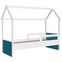 Ver imagem 7 de Cama Infantil Montessoriana Casinha Infix C06 Branco/azul - Mpozenato