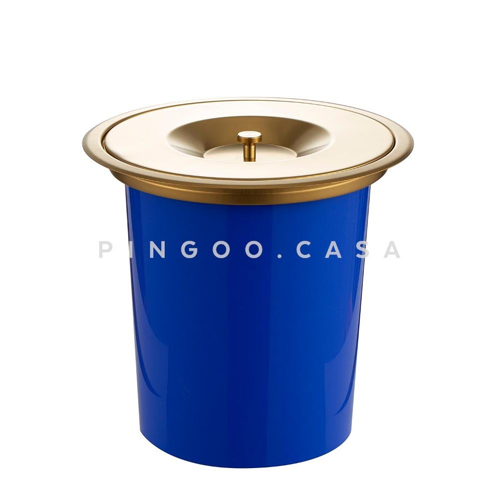 Lixeira de Embutir Para Bancada 5 Litros Aço Inox 304 Pingoo.casa - Dourado - 2