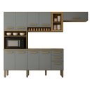 Ver imagem 2 de Cozinha Completa Athenas 10 Portas e Nichos e 1 Porta com Vidro Reflecta Mobilihouse