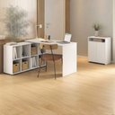 Ver imagem 2 de Mesa Escrivaninha em L 140x130 cm e Balcao 60 cm Branco Artany
