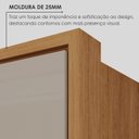 Ver imagem 6 de Conjunto Infantil/Juvenil Guarda-Roupa e Cômoda Lizz em MDF Off White e Cedro