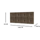 Ver imagem 2 de Painel Cama Box Suspenso Tokyo com Botão Casal 140 Cor Marrom - Jm Casa Dos Móveis