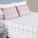 Ver imagem 2 de Jogo de Cama Lençol 200 Fios Austin Queen 03 Peças - Rosa Bia Enxovais