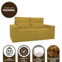 Ver imagem 7 de Sofá 2 Lugares Onix 1,80M para Sala Confortavel Sued Herrero:Amarelo